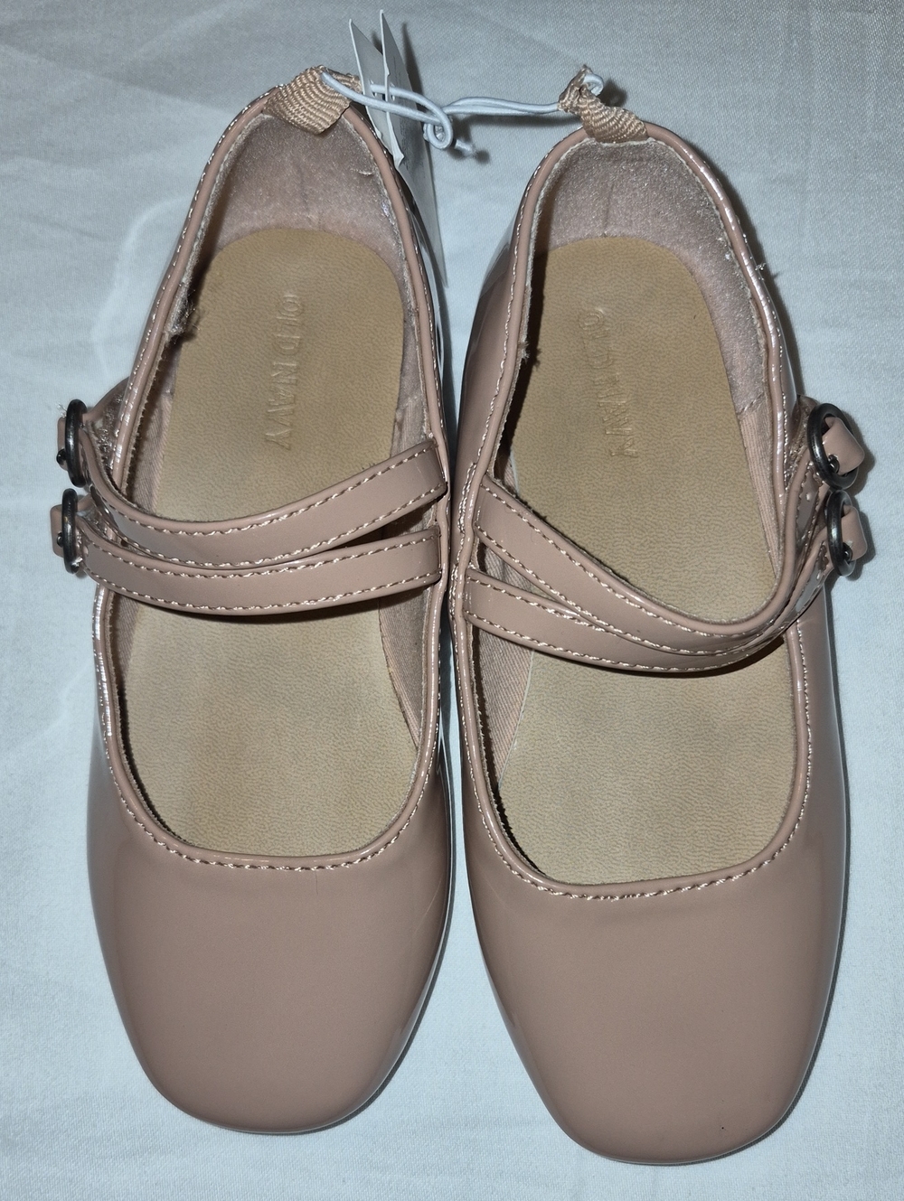 Old Navy Girls' Double-Strap Mary Janes in Blush Pink